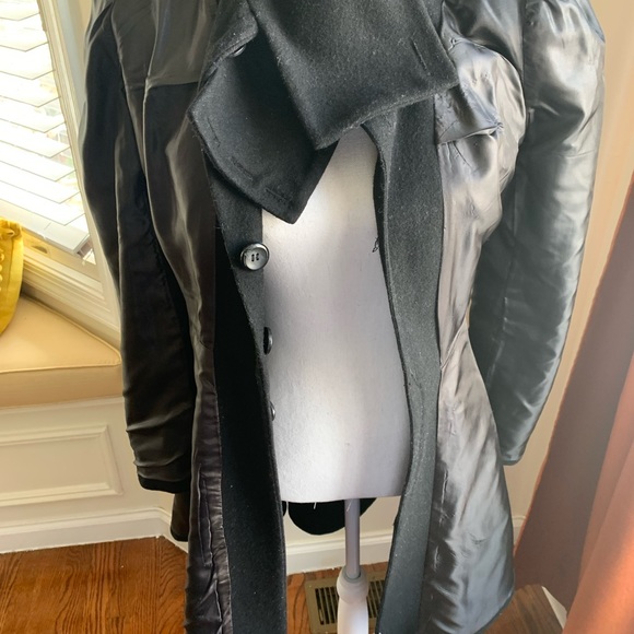 Asos High Neck Pea Coat - Picture 7 of 8